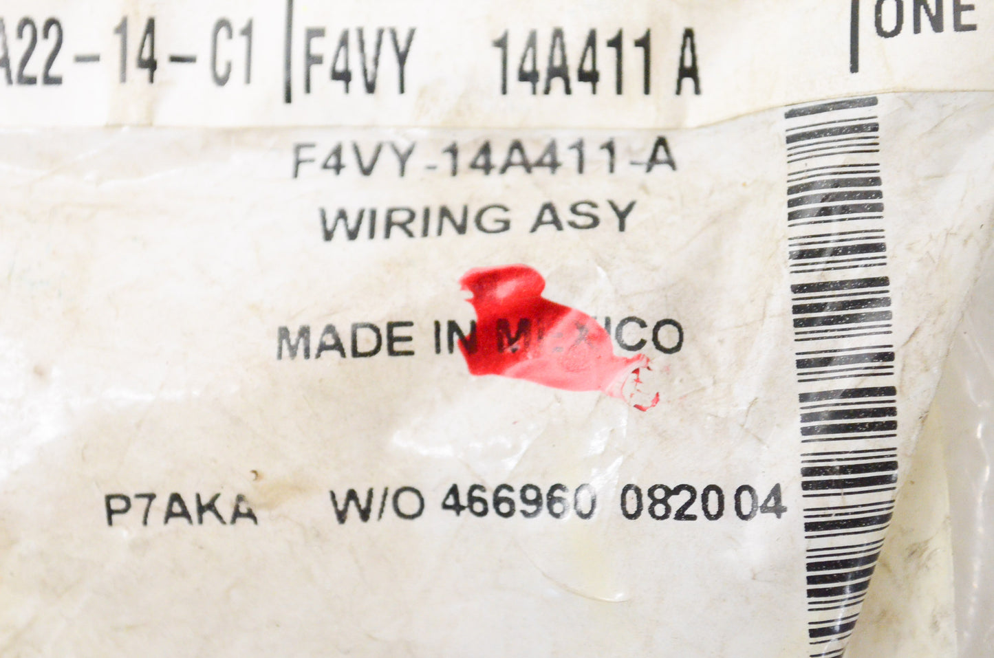 New OEM Ford F4VY14A411A Wiring Assembly NOS
