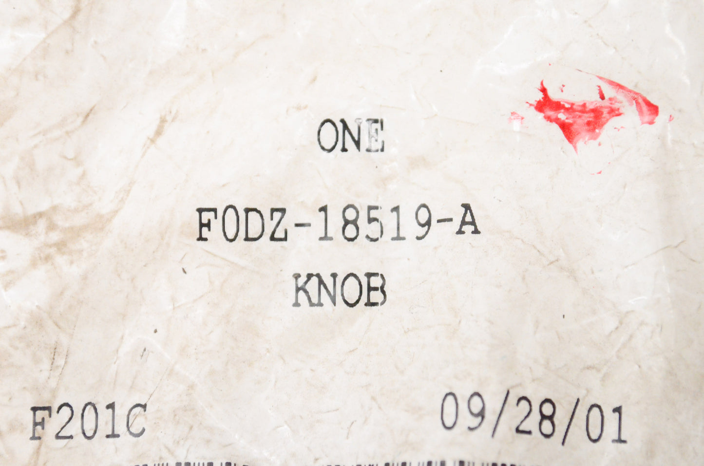 New OEM Ford F0DZ18519A Center Console Knob NOS