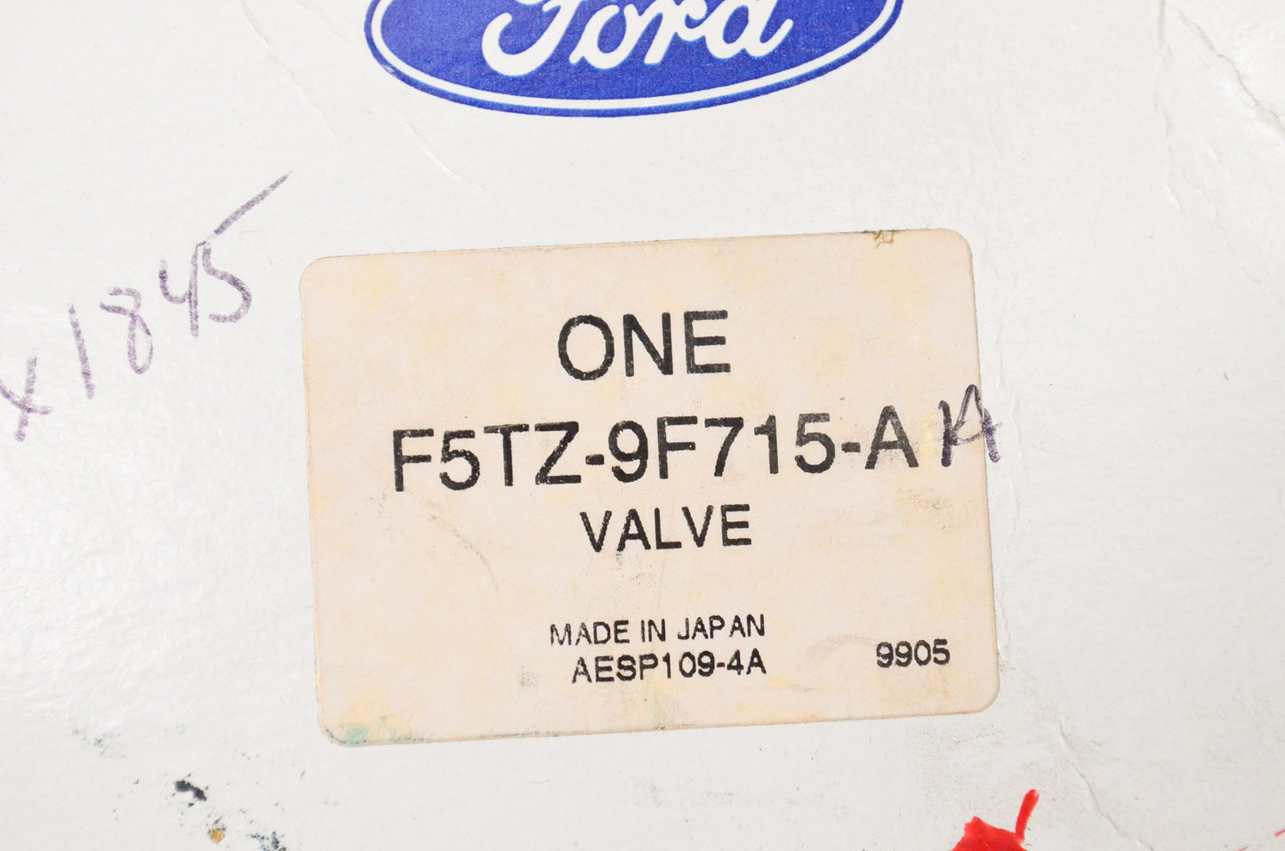 New OEM Ford F5TZ9F715AA Idle Air Control Valve NOS