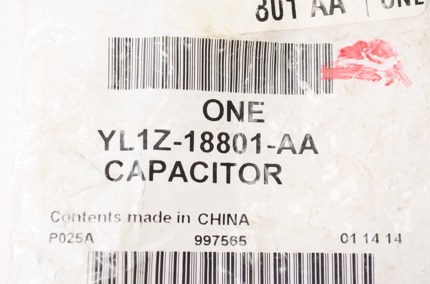 New OEM Ford YL1Z18801AA Capacitor NOS