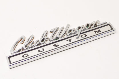 New OEM Ford 26663 Club Wagon Custom Stick-on Emblem NOS