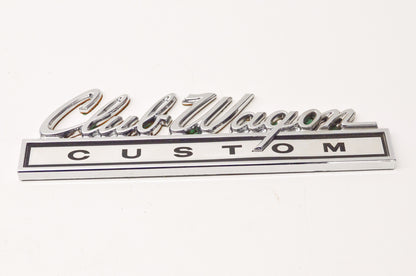 New OEM Ford 26663 Club Wagon Custom Stick-on Emblem NOS