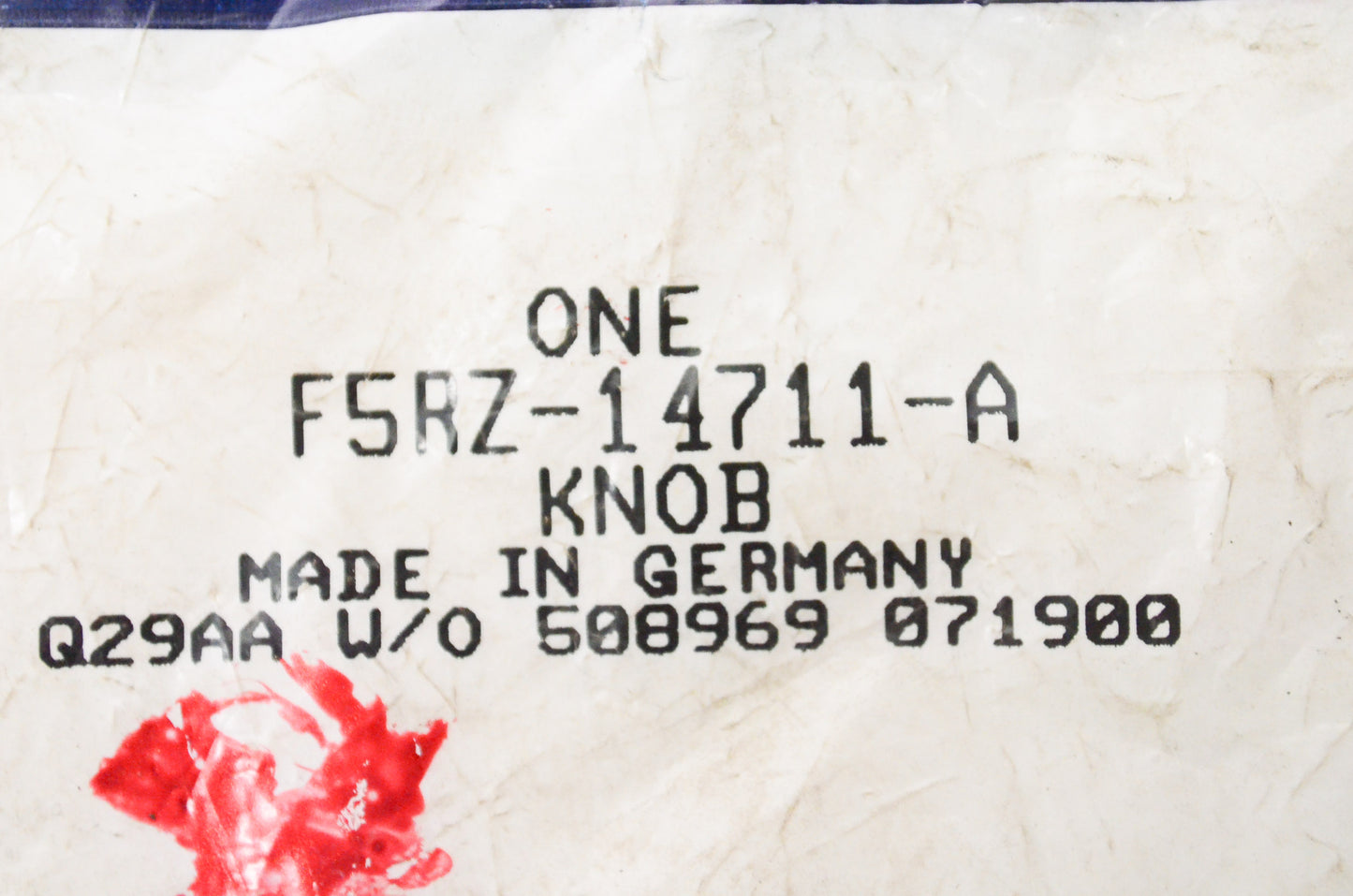 New OEM Ford F5RZ14711A Power Seat Control Knob NOS