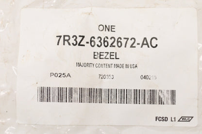 New OEM Ford 7R3Z6362672AC 2005-2014 Mustang Front Seat Cable Release Bezel NOS