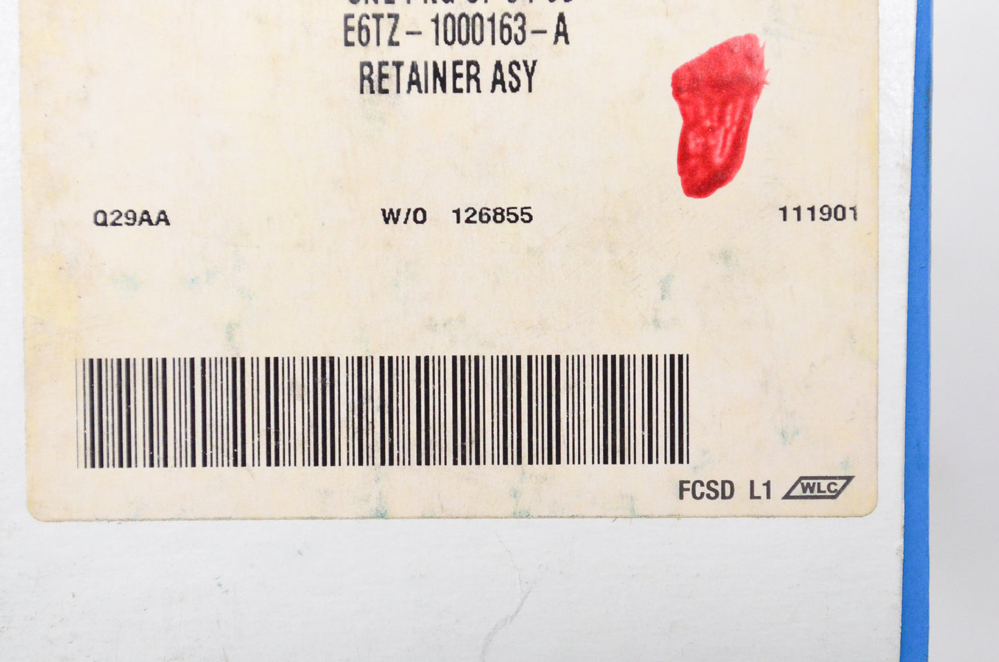 New OEM Ford E6TZ1000163A Retainer Assembly NOS