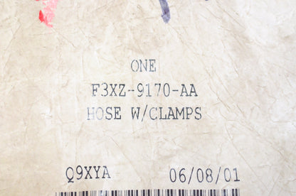 New OEM Ford F3XZ9170AA Vent Hose W/ Clamps NOS
