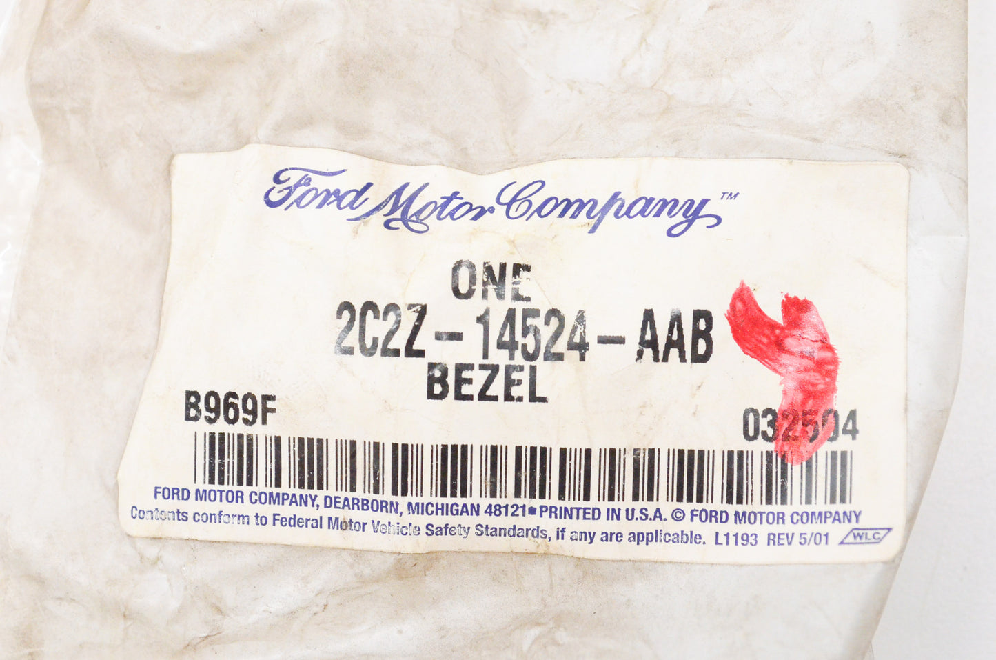 New OEM Ford 2C2Z14524AAB Door Trim Bezel NOS