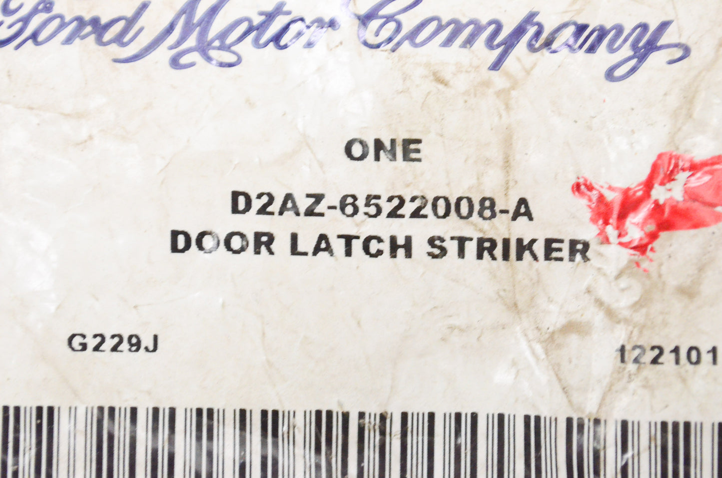 New OEM Ford D2AZ6522008A Door Latch Striker NOS