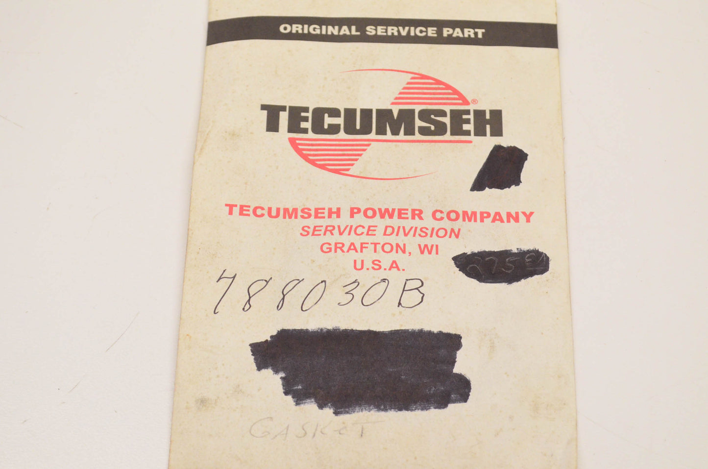 Tecumseh 788030B Gasket NOS