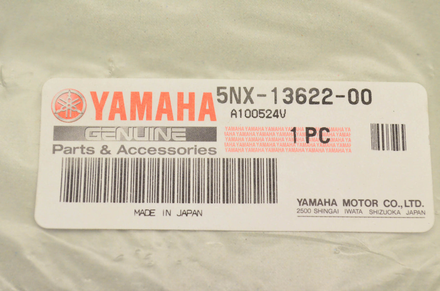 New OEM Yamaha 5NX-13622-00 Valve Seat Gasket NOS