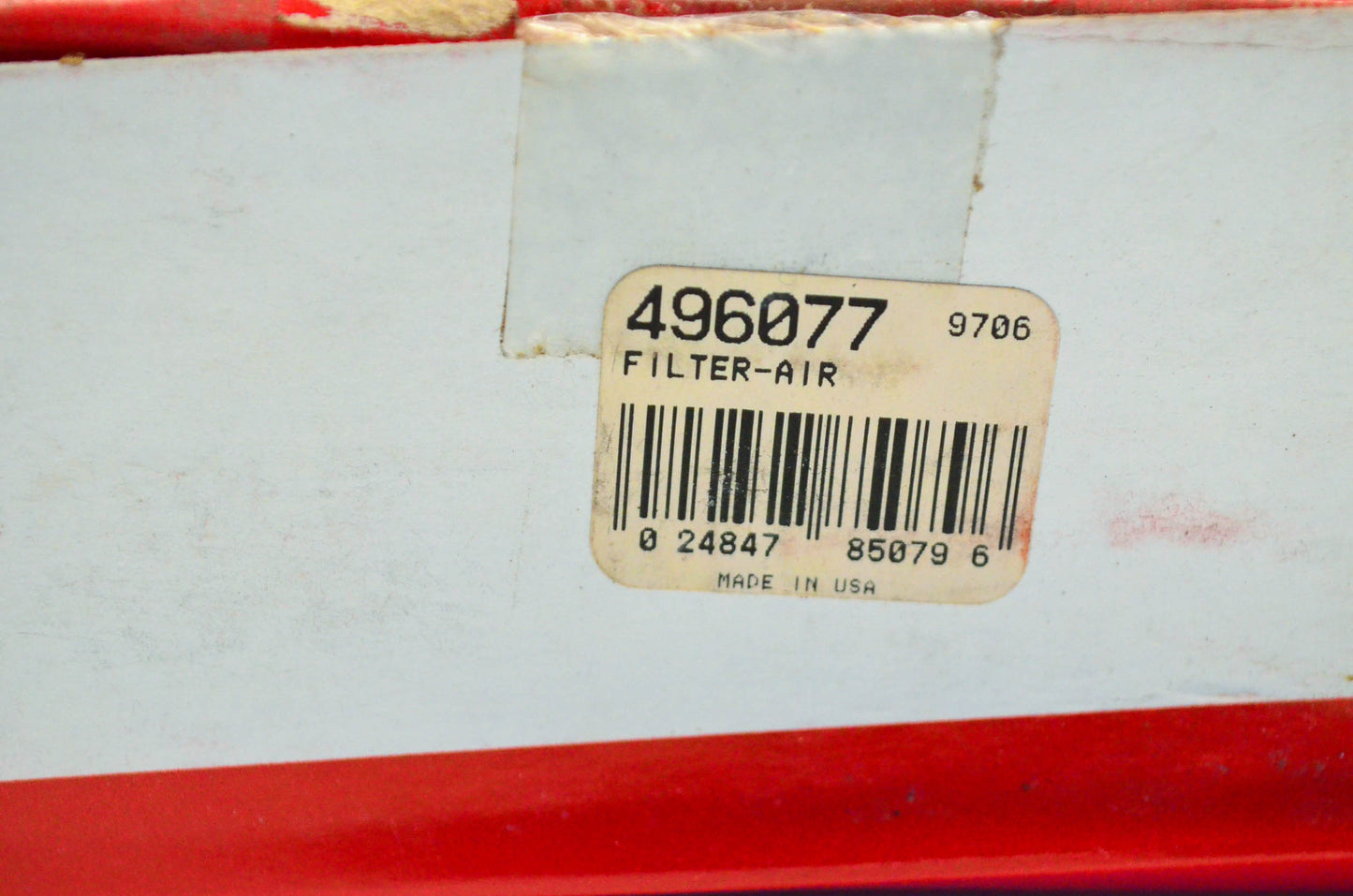 New OEM Briggs & Stratton 496077 Air Filter NOS