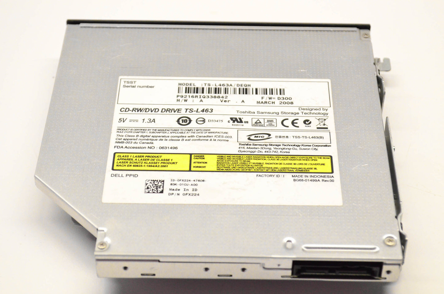 Toshiba TS-L463A CD-RW/DVD SATA Drive