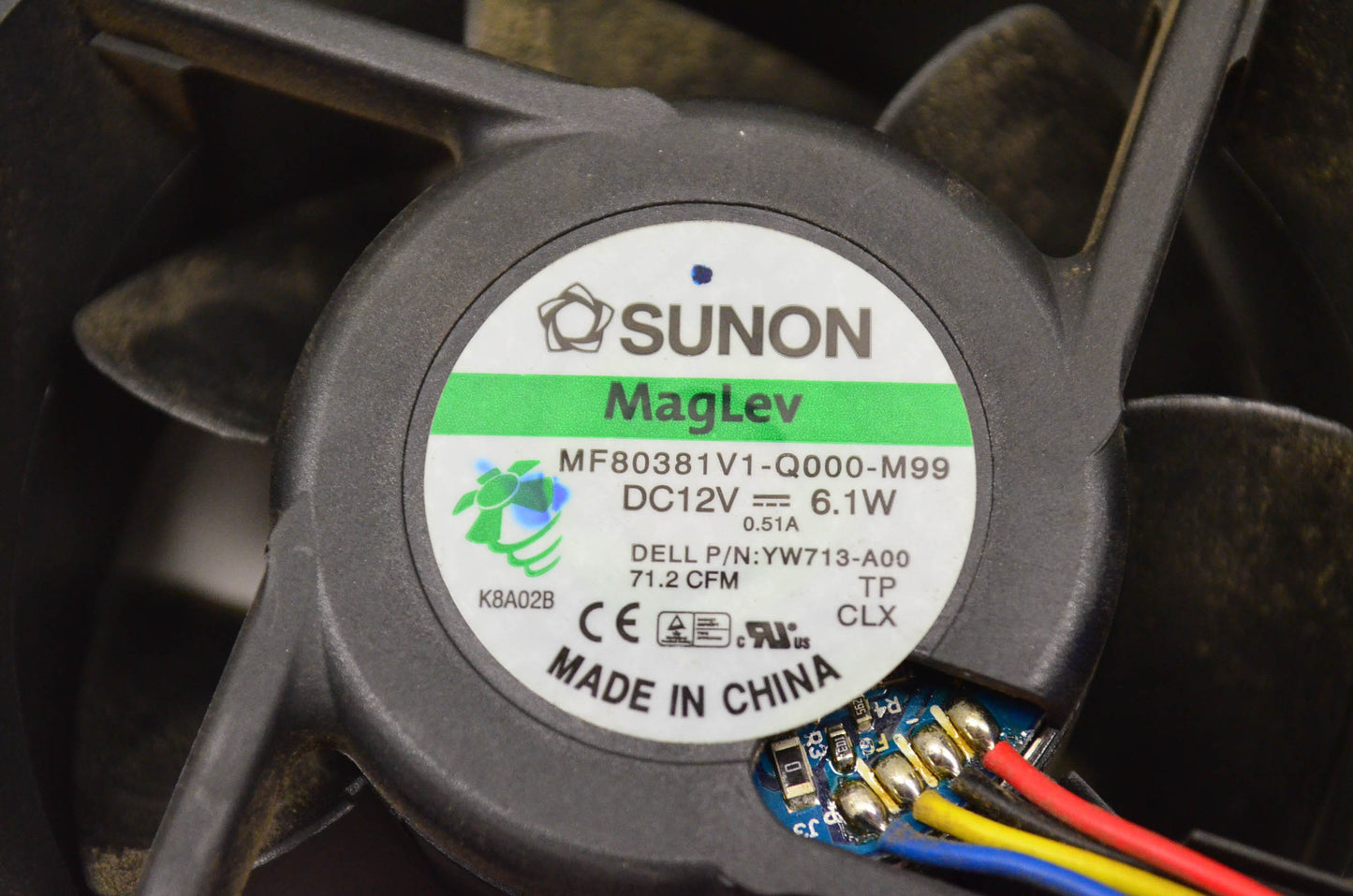 Sunon YW713-A00, MF80381V1-Q000-M99 MagLev Fan