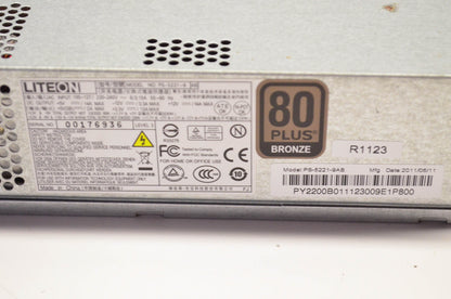 Liteon PS-5221-9 Power Supply 220 Watt 80+ Bronze