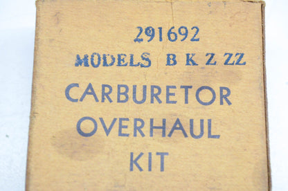 New OEM Briggs & Stratton 291692 Carburetor Overhaul Kit NOS