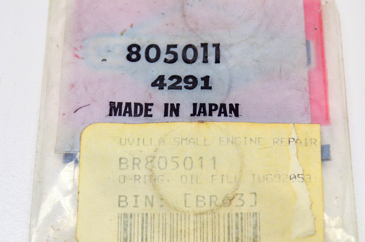 New OEM Briggs & Stratton 805011, 4291 Oil Fill Tube O-Ring NOS