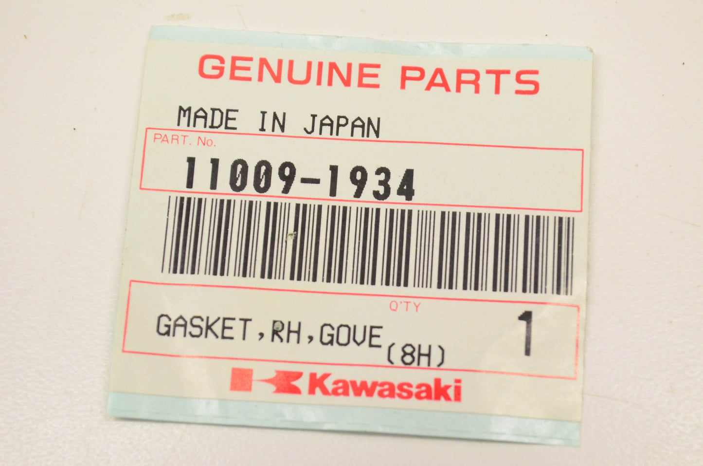 New OEM Kawasaki 11009-1934 Right Side Governor Gasket NOS