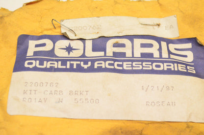 New OEM Polaris 2200762 Carburetor Bracket Kit NOS