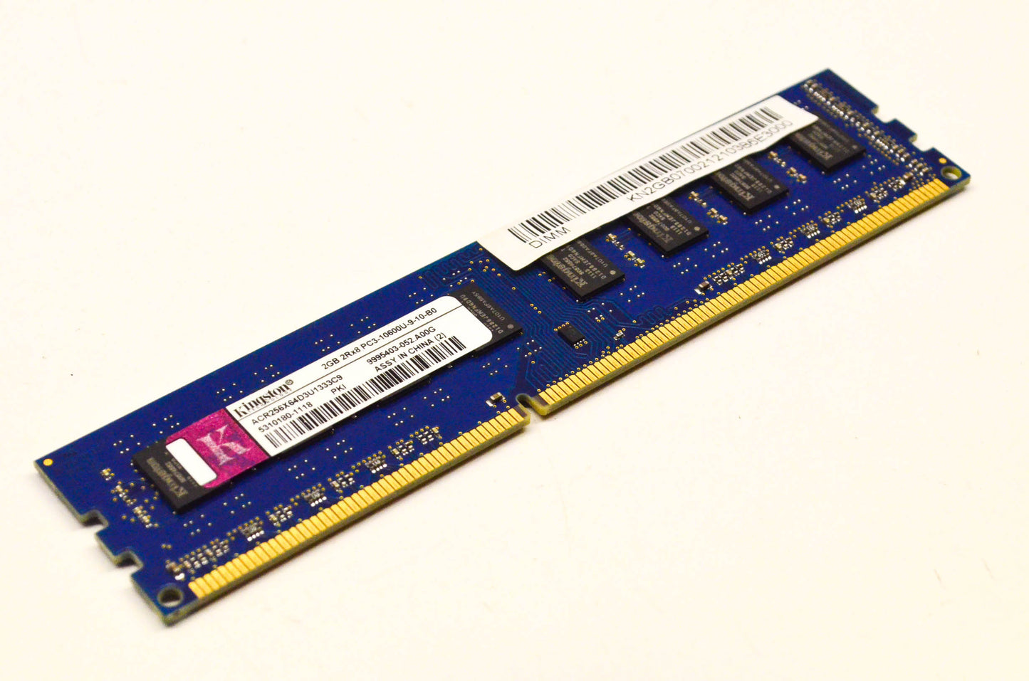 Kingston ACR256X64D3U1333C9 DDR3 2GB RAM PC3-10600U-9-10-B0 DIMM