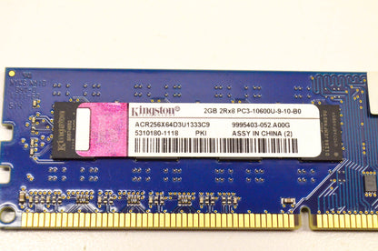 Kingston ACR256X64D3U1333C9 DDR3 2GB RAM PC3-10600U-9-10-B0 DIMM