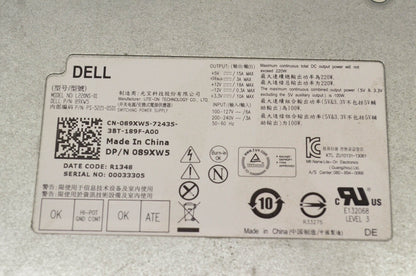 Dell 089XW5, L220NS-01, PS-5221-05D1 220 Watt Switching Power Supply