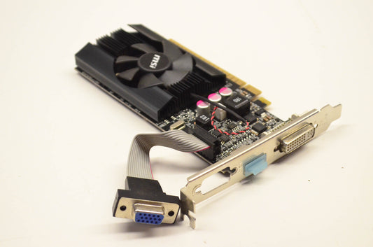MSI N610GT-MD1GD3/LP GT 610 810 MHz Core 1GB DDR3 VRAM PCI-E 2.0 DirectX 11.