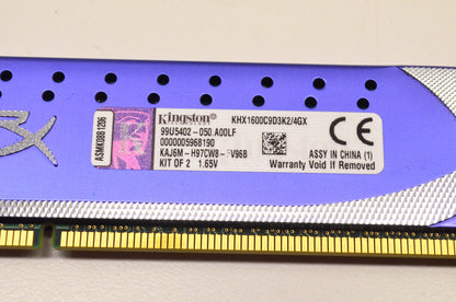 Kingston HyperX Genesis 4GB RAM Kit 2x2GB DDR3 DIMM