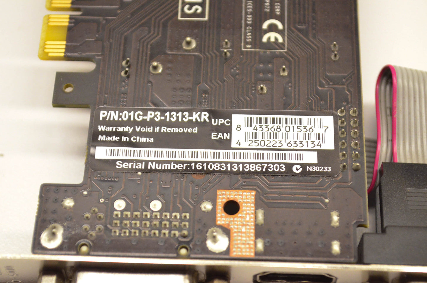 EVGA 01G-P3-1313-KR GeForce 210 1GB DDR3 VRAM PCIe 2.0 Graphics Card