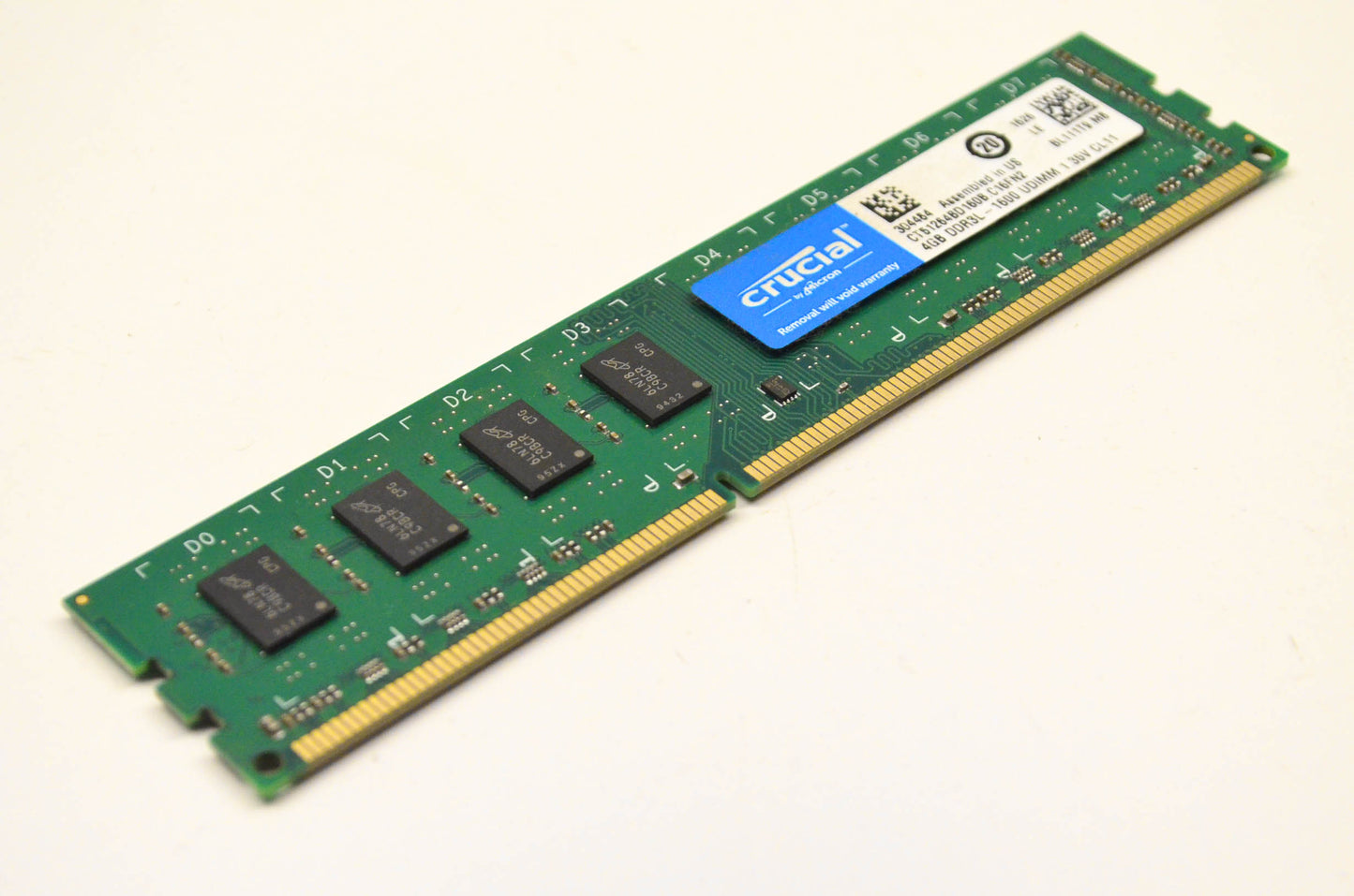 Crucial CT51264BD160B, BL111T9.M8 4GB RAM DDR3L - 1600 UDIMM 1.35volt CL11