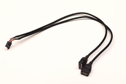 Aftermarket 2725, 28AWG/IP, 28AWG/2C 8-Pin Motherboard to 2 Female USB