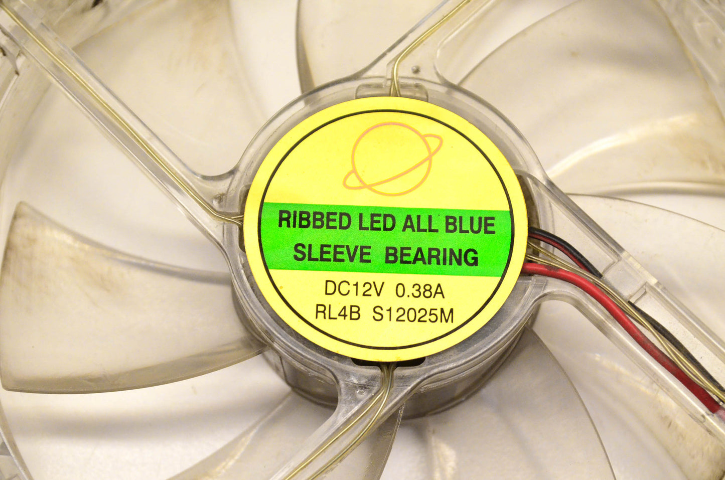 Aftermarket RL4B S12025M Ribbed Blue LED 12 Volt 120mm Molex Fan