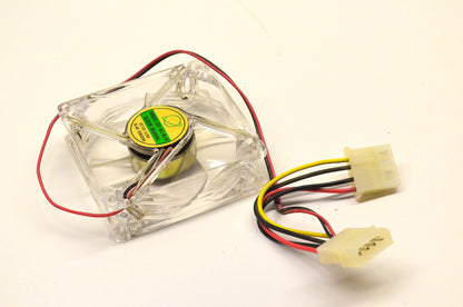 Aftermarket RL4B S08025M Ribbed Blue LED 12 Volt 92mm Molex Fan