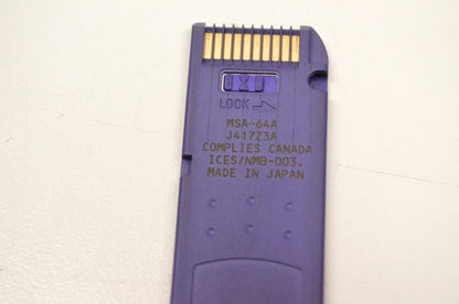 Sony MSA-64A, J417Z3A 64MB Memory Stick