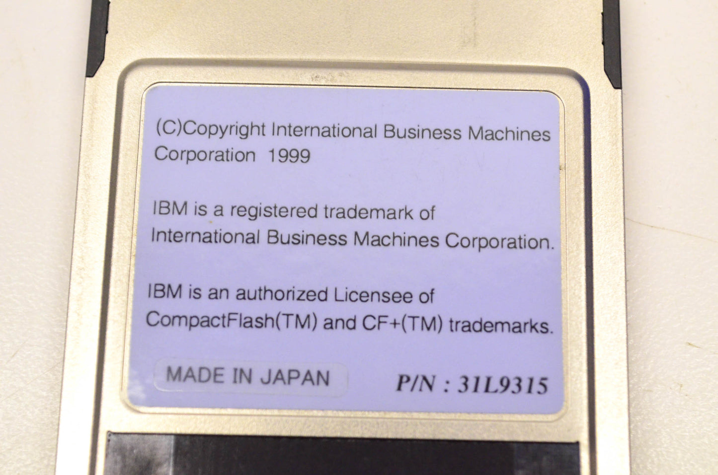 IBM 31L9315 PC Card Adapter for IBM Microdrives