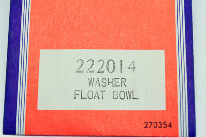 New OEM Briggs & Stratton 222014 Float Bowl Washers Qty 2 NOS