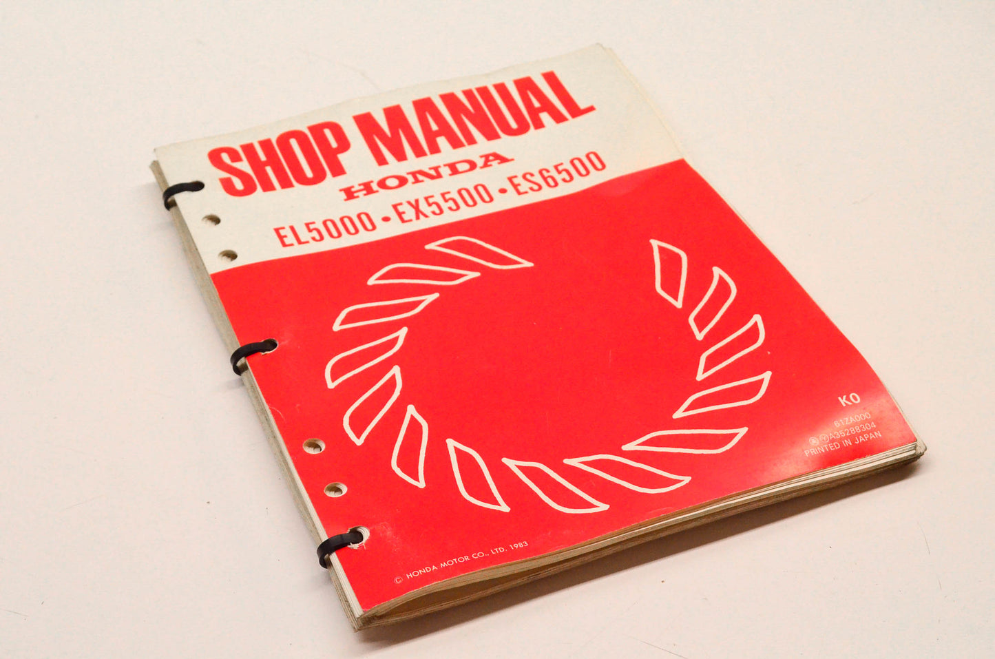 OEM Honda 61ZA000 EL5000, EX5500, ES6500 Shop Manual