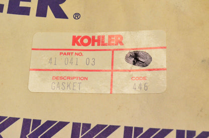 Kohler 41 041 03, 41-041-03 Oil Pan Gasket NOS