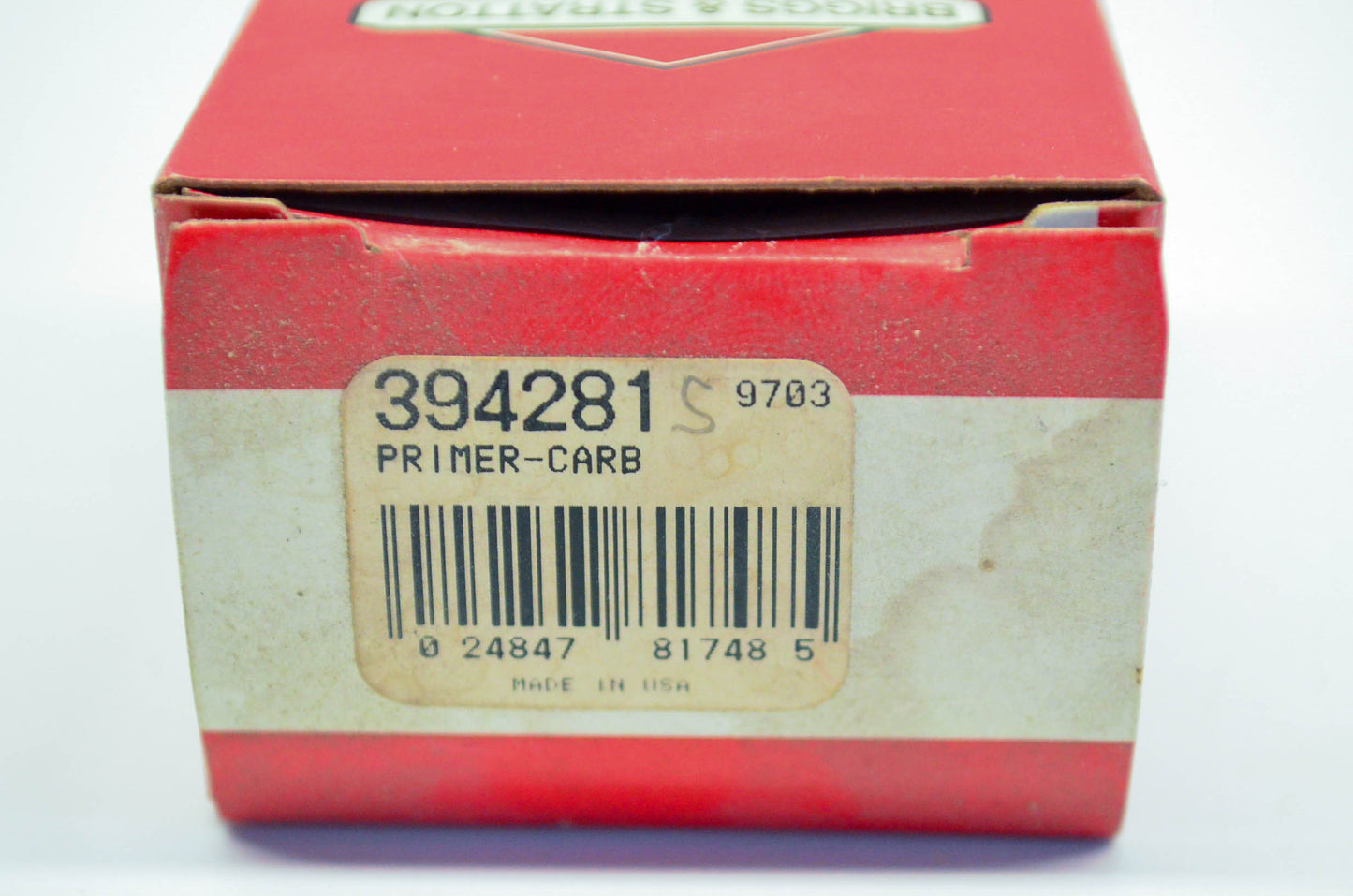 New OEM Briggs & Stratton 394281 Carburetor Primer Bulb NOS