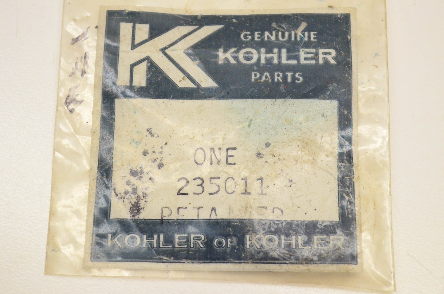 Kohler 235011 Retainer NOS