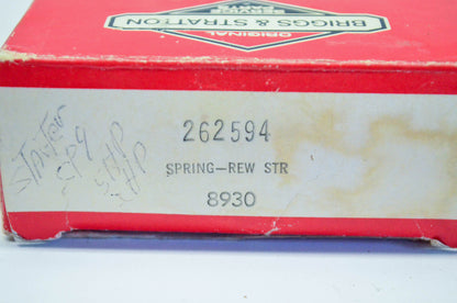 New OEM Briggs & Stratton 262594 Rewind Starter Spring NOS