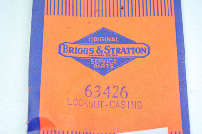 New OEM Briggs & Stratton 63426 Casing Locknut NOS