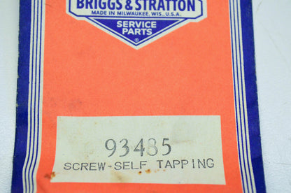 New OEM Briggs & Stratton 93485 Self Tapping Screw NOS