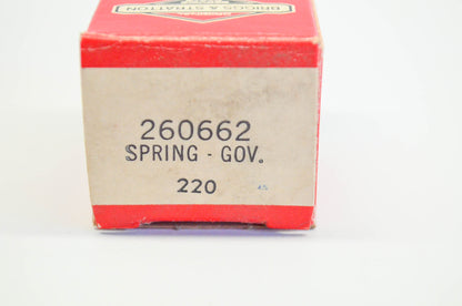 New OEM Briggs & Stratton 260662, 220 Governor Spring NOS