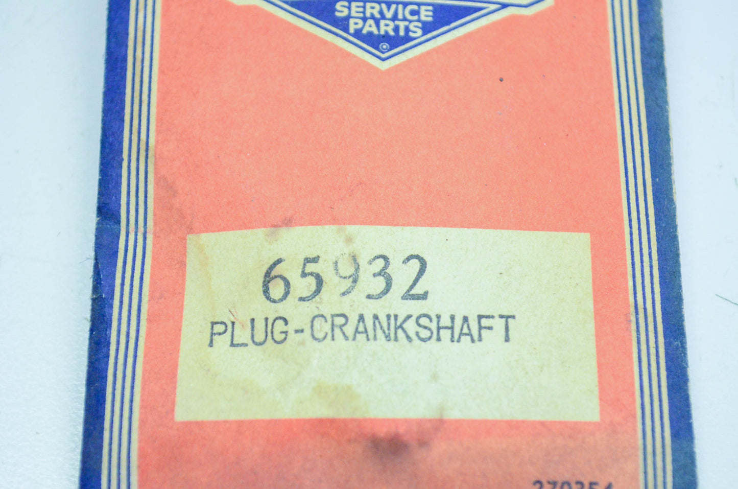 New OEM Briggs & Stratton 65932 Crankshaft Plug NOS