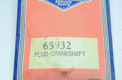 New OEM Briggs & Stratton 65932 Crankshaft Plug NOS