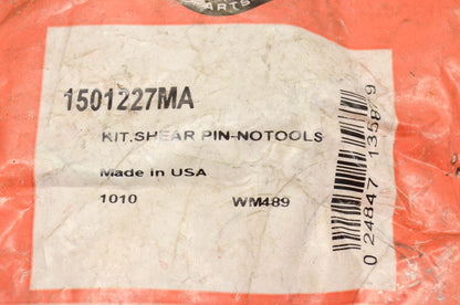 New OEM Briggs & Stratton 1501227MA No Tool Shear Pins Qty 2 NOS