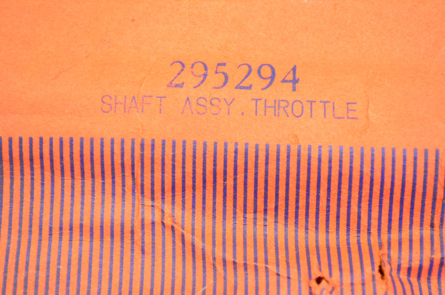 New OEM Briggs & Stratton 295294 Throttle Shaft Assembly NOS
