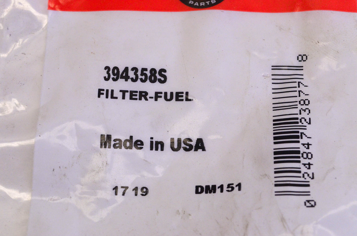 New OEM Briggs & Stratton 394358S Fuel Filter Qty 2 NOS