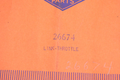 New OEM Briggs & Stratton 26674 Throttle Link NOS