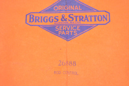 New OEM Briggs & Stratton 26888 Control Rod NOS